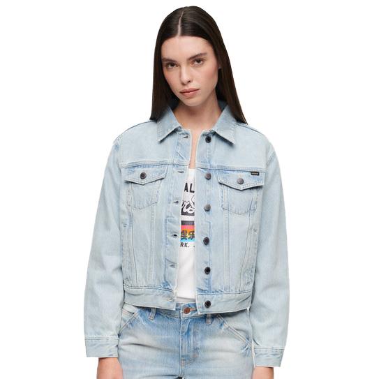 Superdry jacket denim cheap